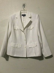 cream blazer plus size