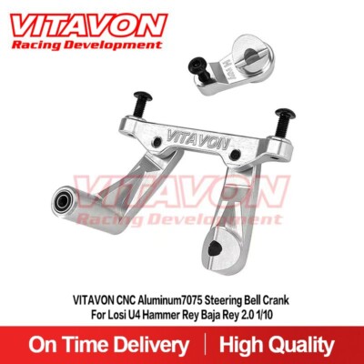 VITAVON CNC Aluminum Steering Bell Crank For Losi  Hammer Rey/Baja Rey 2.0 1:10