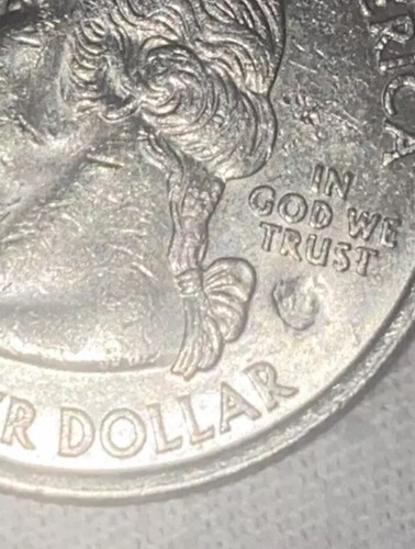 2000 quarter error Die Smashed D Mint Mark *( MUST SEE)* 100X Illuminated Micro - 第 1/8 張圖片