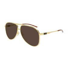 Gucci GG1677S 002 Gold/Brown 62-11-145 Sunglasses New Authentic