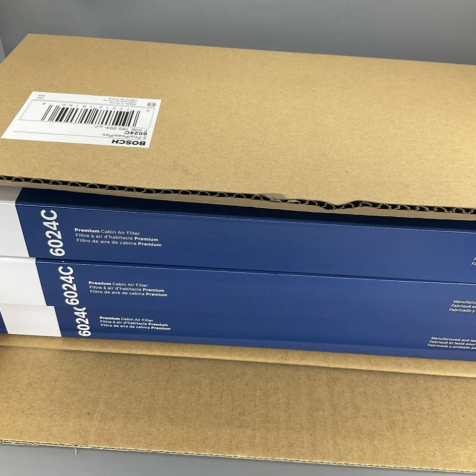 Juego de 3 filtros de aire de cabina BOSCH GENUINOS para Audi 90 A4 S4 1993-2002 VW Passat 6024C Foto 3 de 4