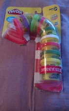 Play-Doh Holiday Pack candy cane 10 mini cans Christmas Treat without the Sweet