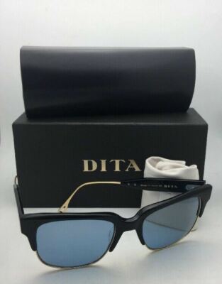 New DITA Sunglasses TRAVELLER 19014-A-BLK-GLD-55 Black & Gold w