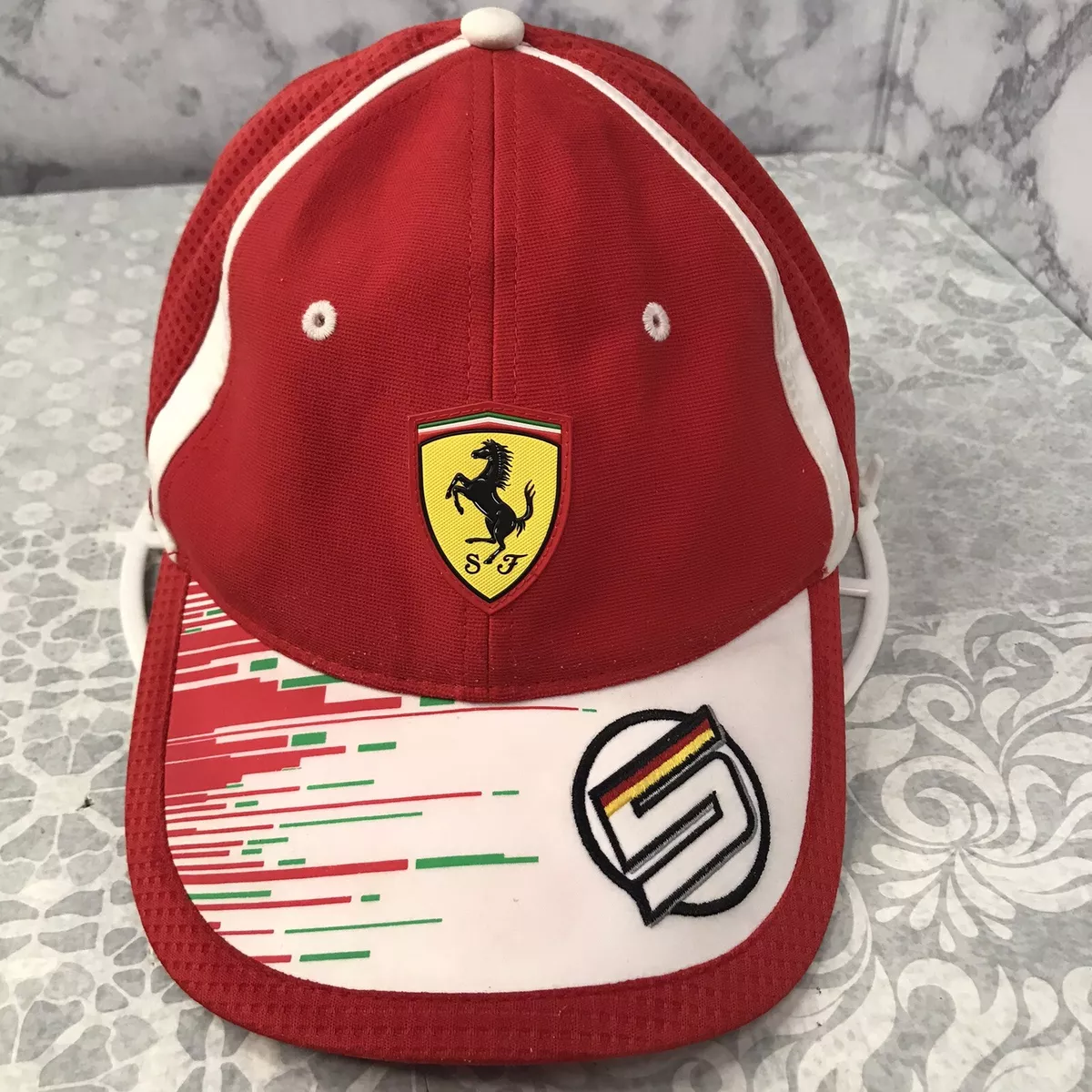 Original Puma Scuderia Ferrari Red Cap Hat Germany Grand Prix F1