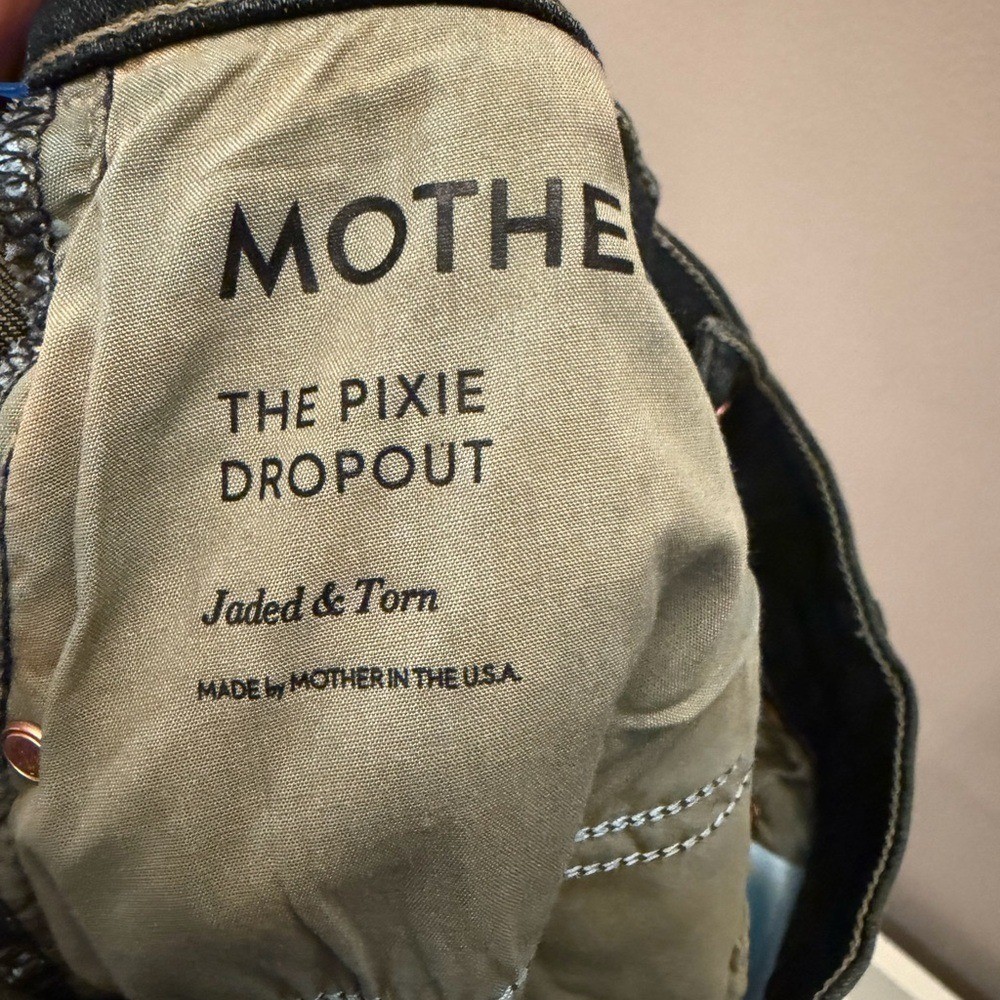 Mother "The Pixie Dropout" Button Fly Distressed … - image 11