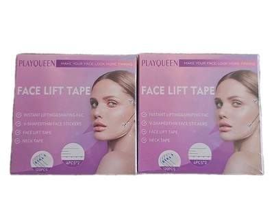 2 Boxes - PLAYQUEEN Face Tape, Face Lifting And Shaping, Face/Neck 120pc 