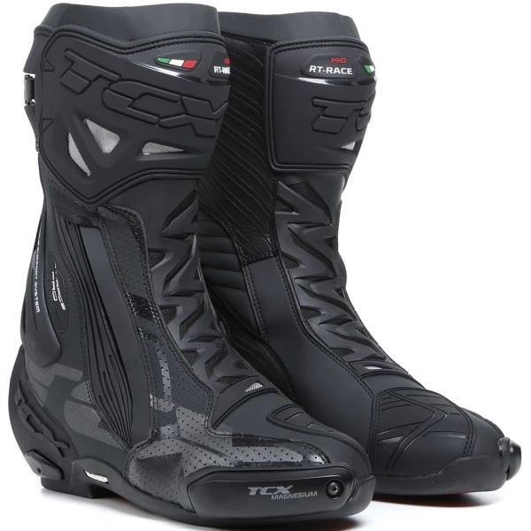 TCX RT-Race Pro Air Boots Motorcycle Black Reflex
