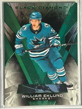 2025-26 Black Diamond Base Emerald #BDB-WE William Eklund 9/10 - San Jose Sharks
