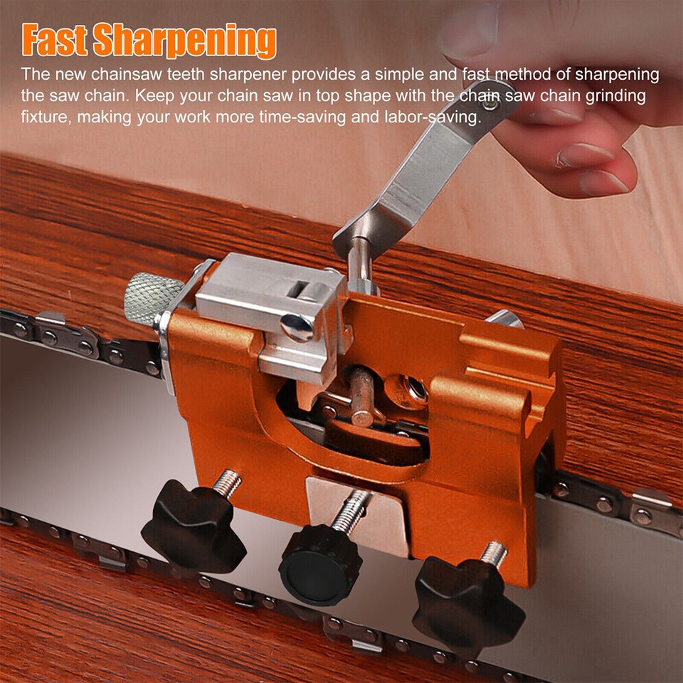 Portable Chainsaw Sharpening Jig Sharpener Kit 12-20" Chainsaw ...