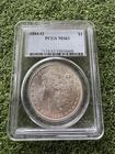 1884-O Morgan Silver Dollar $1 New Orleans Silver PCGS MS63 Cert 19036608