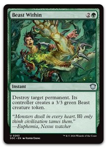 Beast Within 263 Commander: Secrets of Strixhaven