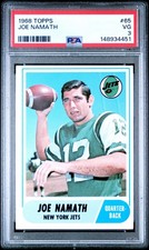 1968 Topps #65 Joe Namath PSA 3