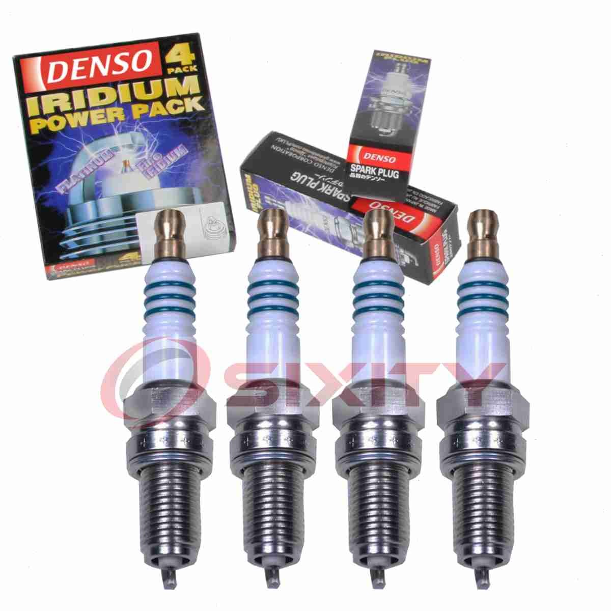 4 pc Denso Iridium Power Spark Plugs for 2012-2016 Fiat 500 1.4L L4 Ignition ah