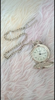 Nexus Herren Taschenuhr Silber farbe