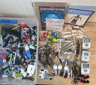 LEGO Mindstorms EV3 Mixed Lot Pieces + Books Used Untested AS IS For Parts