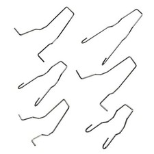 6PCS Car Bulb Retaining Spring Clips, Car Headlamp Dipped Beam Bulb Clamp,