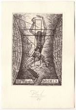 HEINZ PLANK: Exlibris für Hans-Joachim Bandi...