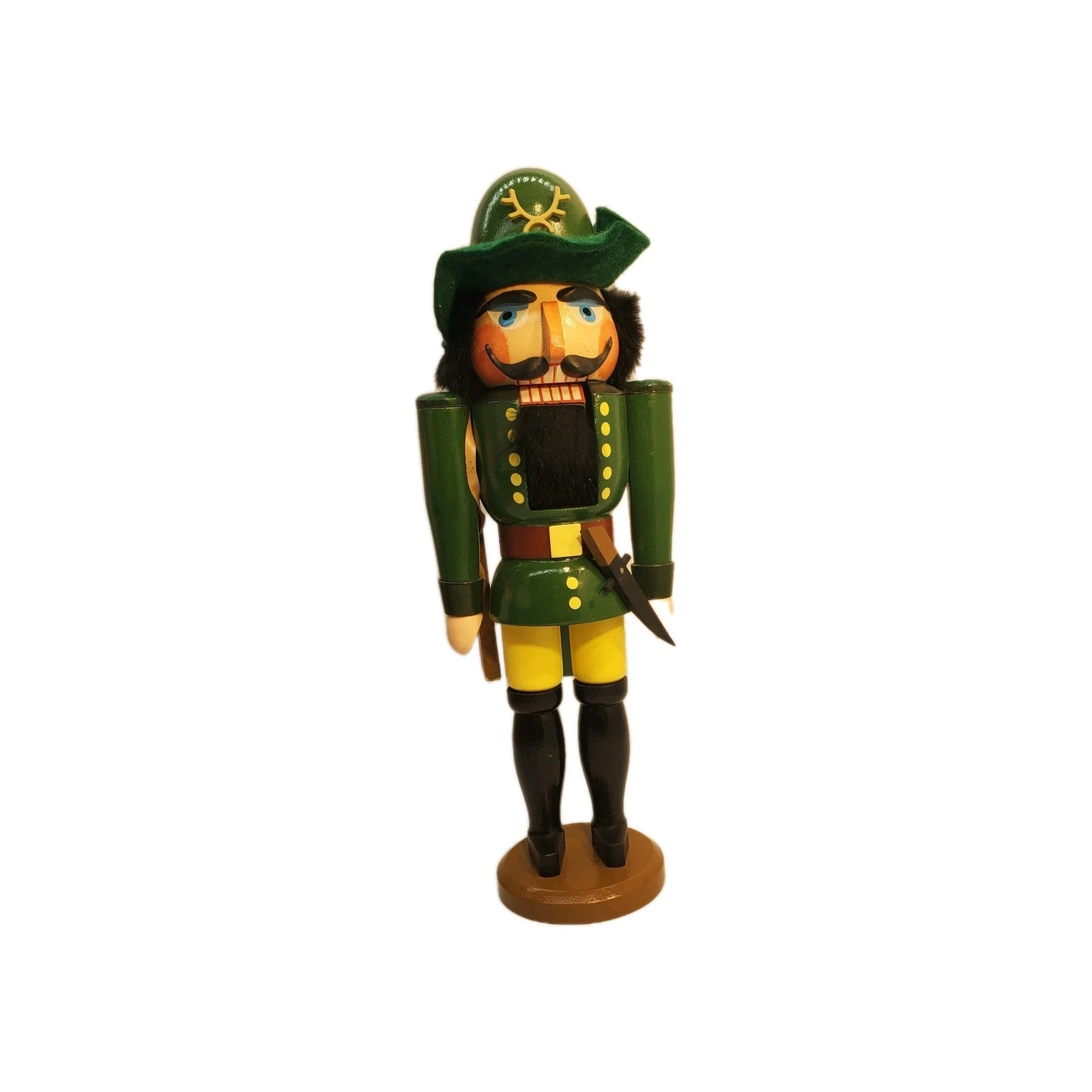 Vero German Nutcracker Seiffener Nussknacker Stülpner 14" Vintage Hunter Green
Opens in a new window