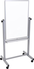 24"x36" Mobile Double-Sided Magnetic Whiteboard with Stand  Aluminum Frame