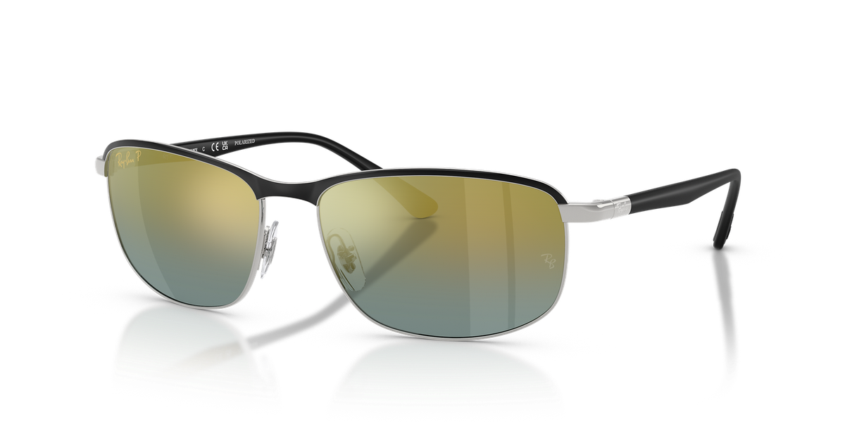 Ray-Ban RB3671CH Chromance Black on Silver/Gold Polarized 60 mm