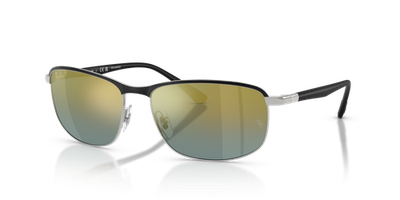 Ray-Ban RB3671CH Chromance Black on Silver/Gold Polarized 60 mm