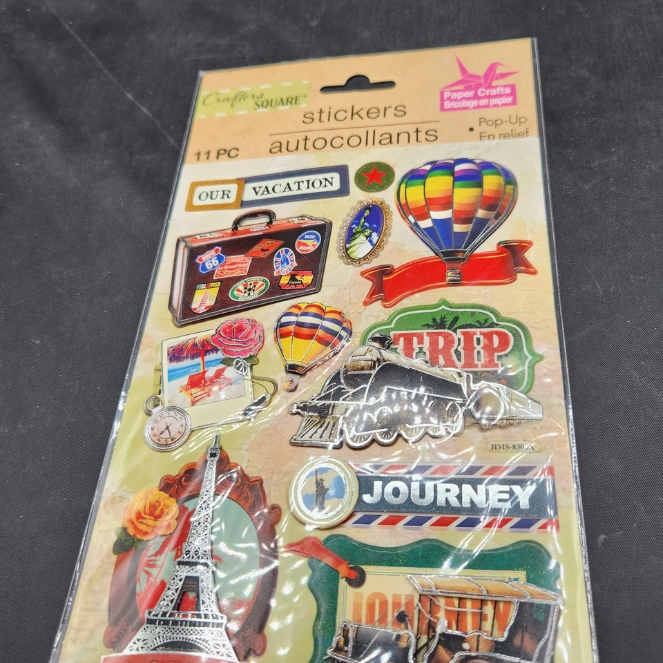 Crafters квадратный путешествие путешествий наклейки 11 шт. всплывающие ремесла скрапбукинг новый - Изображение 4 из 4