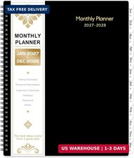 2027-2028 Monthly Planner - 2 Year Planner 2027-2028, JAN 2027 - DEC 2028