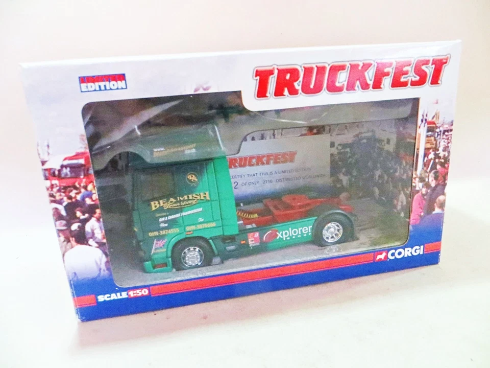 CORGI TRUCKFEST CC13232 'DAF XF SUPER CAB, BEAMISH TRANSPORT' 1:50 MIB/BOXED - Image 2 of 4