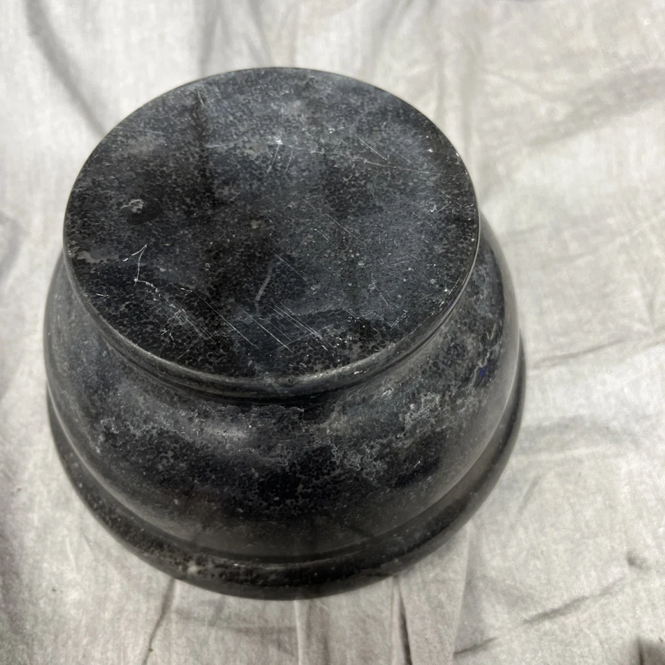 Красивый черный натуральный мрамор камень ступки и пестик комплект - Изображение 4 из 4