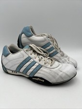 Adidas Goodyear Adi Racer 2006 de colección bajas para mujer talla 10 blanco azul conducción Y2K
