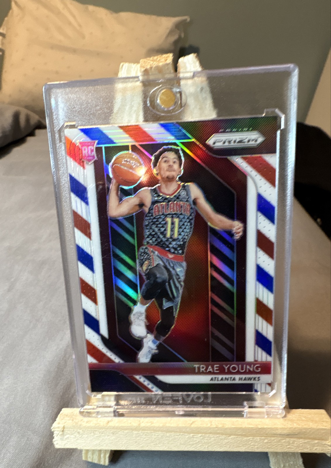 2018-19 Panini Prizm - Trae Young #78 Red White & Blue Prizm (RC)
