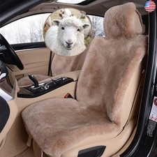 Real Genuine Sheepskin Seat Covers for Cars SUV Trucks Van RV Front Seats