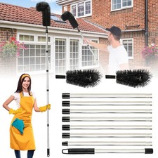 10 FT Adjustable Gutter Cleaning Tool Portable Ground Gutter Cleaner Equipment