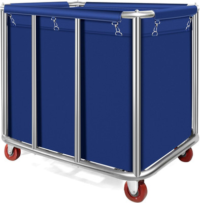 Commercial Laundry Cart with Wheels 11.35 Bushel Industrial Laundry Carts Basket