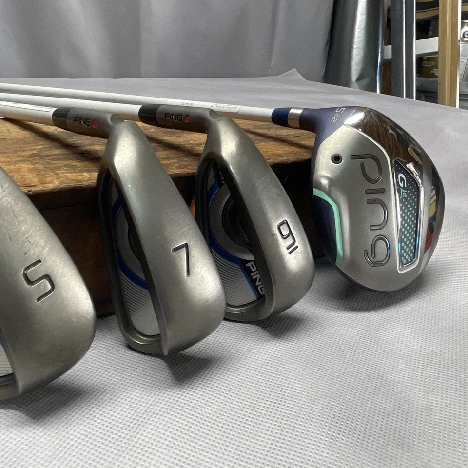 PING - GMAX - IRON SET 7 + 9 W+ S + 5 22 Gle Red DOT - Graphite - Lady Flex - LH - Image 4 of 4