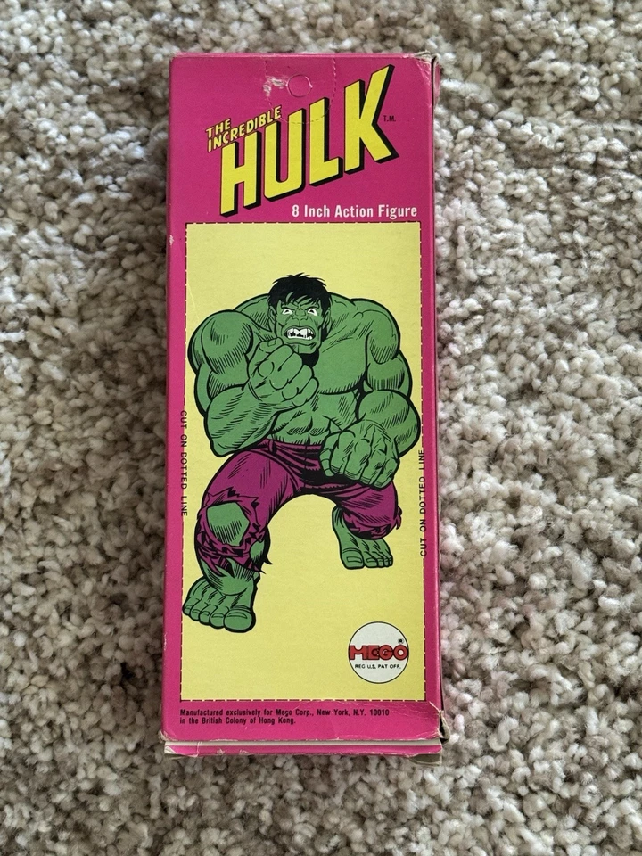 1974 MEGO RARE Incredible HULK 8 WGSH Boxed Figure #51300/6 Original Box Marvel - Image 3 of 4