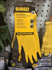 DEWALT DPG70M Coated Gripper Gloves M Rubber Yellow Black