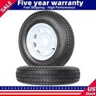 ✅ST175/80D13 Trailer Tires on Rim 13" Rims 5 Lug on 4.5"  Load Range C 1360LBS