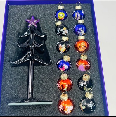 Disney Arribas Brothers Ltd. Edition VILLAIN Christmas Tree & 12 Ornaments NEW