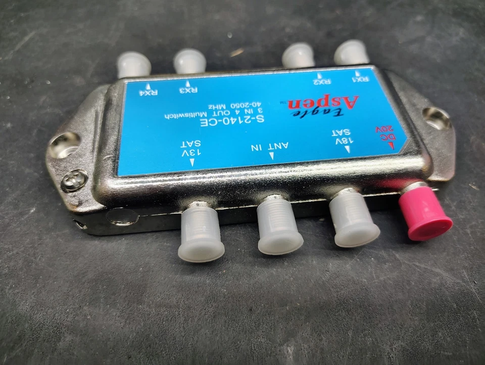 Eagle Aspen S-2140 - CE 3 In 4 Out Multi-Switch 40/2050 MHz New In Box - Image 3 of 4