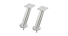 2 x bar console support Capita console round slanted stainless steel metal New