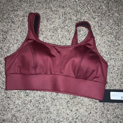 Michi Basal Gloss Longline Bra Earth Red Size M