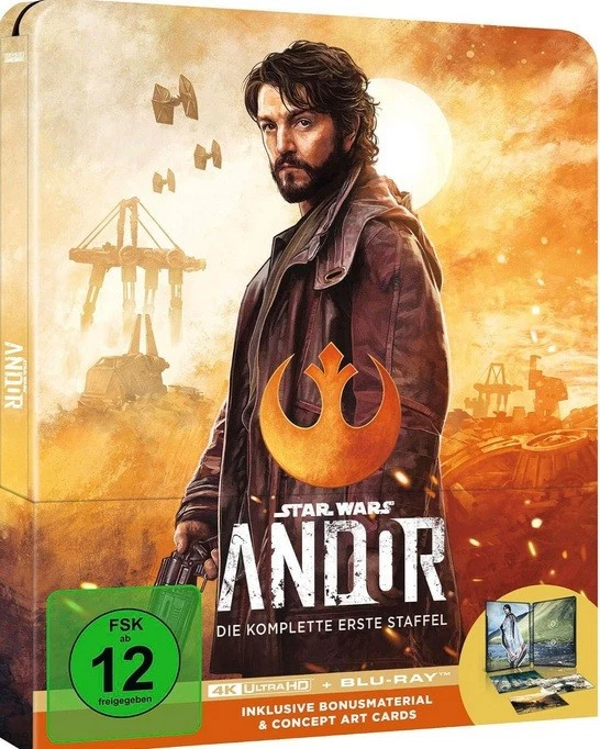 Star Wars Andor-Staffel 1 4k UHD+Blu Ray Limited Steelbook deutsch NEU+OVP 6.10. - Bild 1 von 1