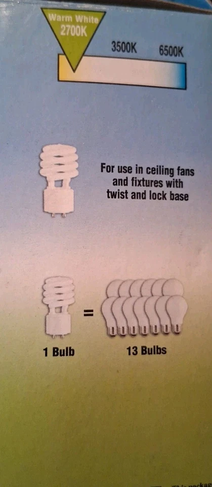 3 Westinghouse Mini-Twist Replaces 100W GU24 Base Warm White Bulbs - Image 2 of 4