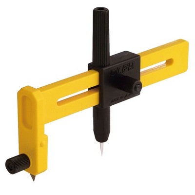 Olfa Kreiscutter CMP-1 für Kreise von 1 bis 15 cm Kreisschneider Kompass Compass