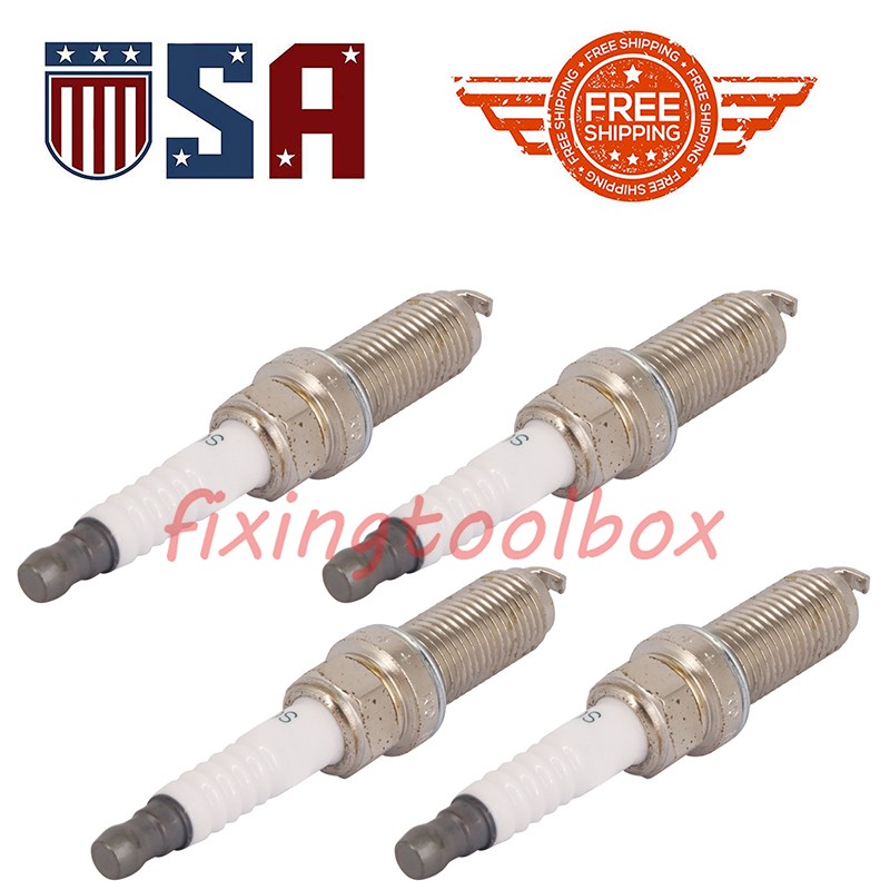 4PCS Laser Iridium Spark Plug ILKAR7B11 4912 For Toyota Corolla Scion Prius 1.8L