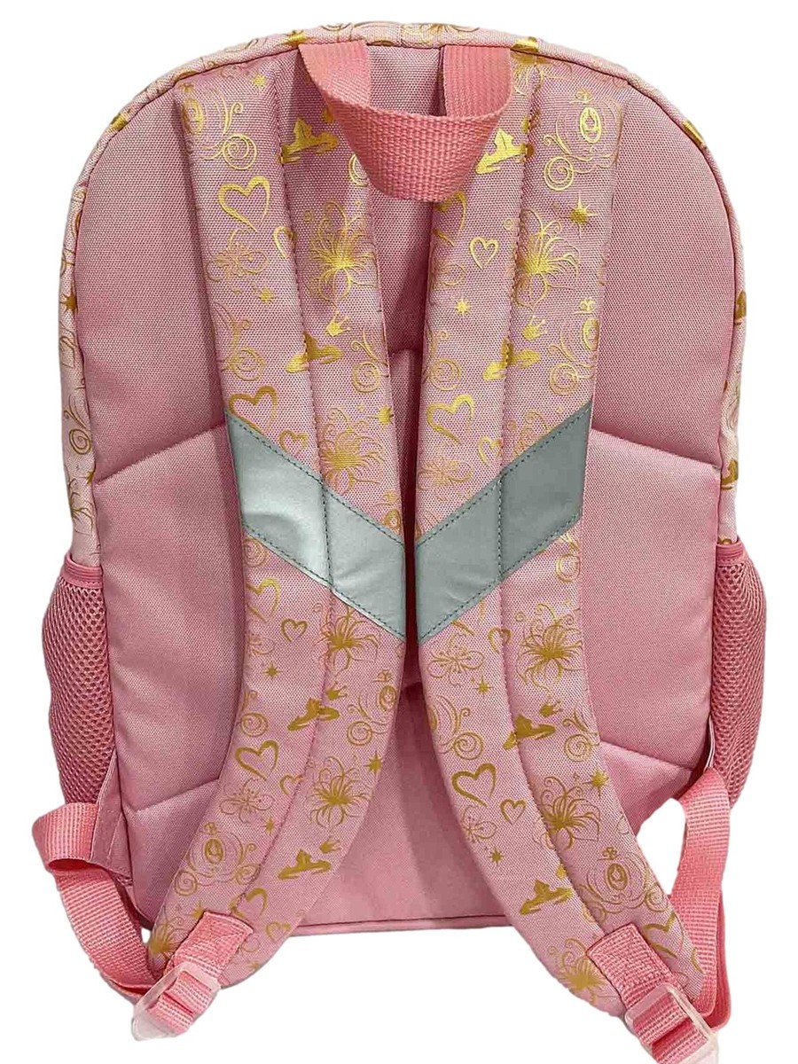 Disney Princess 17 inch Pink & Gold Backpack with 6  display picture 2