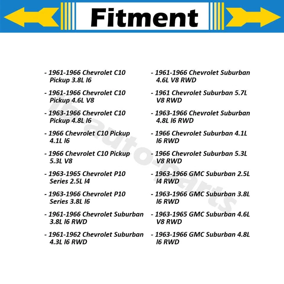 Manguera de freno trasera Dorman 2x para 1966 GMC P1000 2,5 L 1966 GMC P1000 3,2 L Foto 2 de 4