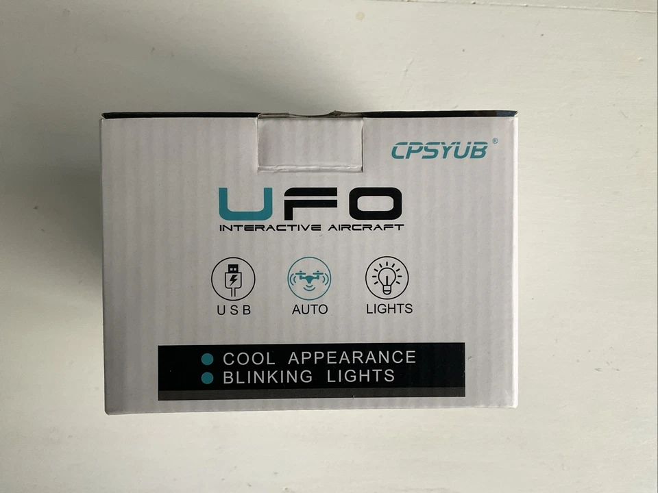 UFO Interactive Aircraft Blinking Lights Hand Controlled. New Opened Box - Image 3 of 4