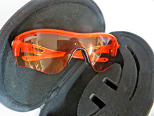 Oakley Sunglasses 009181-08 Neon orange Polarized transparent lens Hard Case